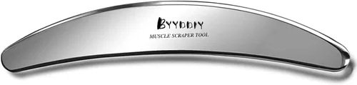 BYYDDIY Herramienta Gua Sha de acero inoxidable, herramienta raspadora muscular, raspador de masaje de tejidos blandos, herramienta de raspado