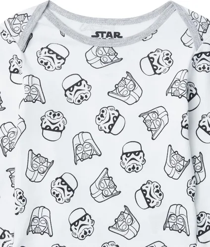 Miniatura 5 de Tienda Essentials Disney Marvel Star Wars Unisex Babies' Long-Sleeve Bodysuits, Pack of 5