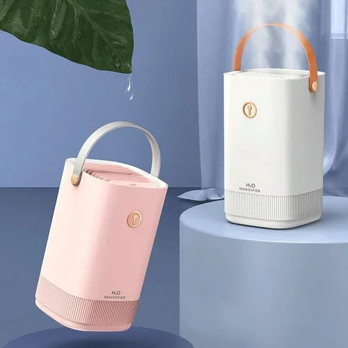 Humidificadores, Doble Boquilla Hogar Humidificador de Aire de Niebla Pesada de Gran Capacidad 111.6 fl oz Mist Maker Atomizador 7 Color LED Luz USB