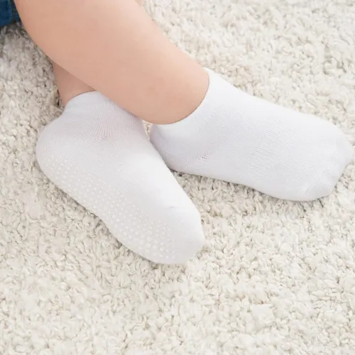Miniatura 7 de Zaples Calcetines de tobillo antideslizantes con agarre antideslizante para niños y niñas, corte bajo para bebés y niños pequeños