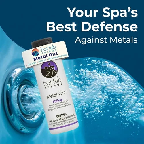 Miniatura 3 de Hot Tub Things Control de metal, manchas y incrustaciones, elimina los iones de hierro y cobre y calcio del agua del spa y la bañera de hidromasaje