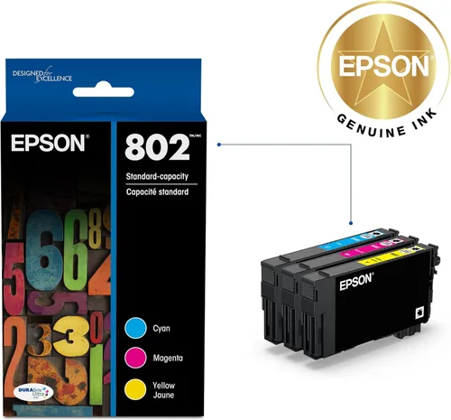 Miniatura 2 de Epson T802520 T802 DURABrite cartuchos de tinta de capacidad estándar, ultra