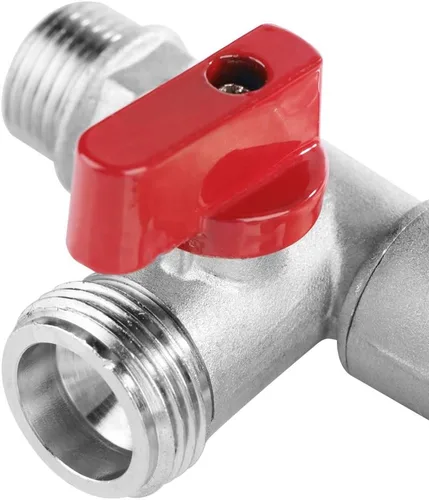 Miniatura 6 de Grifo de montaje en pared para exteriores, grifo Bibcock para balcón, fregona, grifo de agua de doble válvula de 90 grados, grifo de latón de 1/2