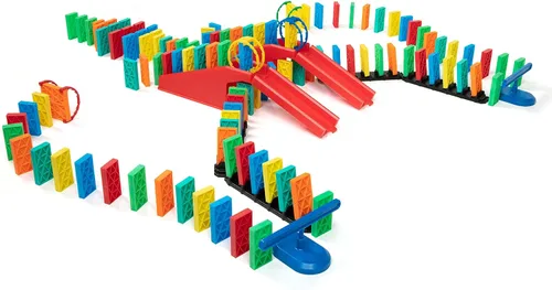 Bulk Dominoes Kit de dominó cinético | Juego de dominó, juguetes pequeños STEM STEAM, juegos familiares para niños, juguetes y juegos para niños,