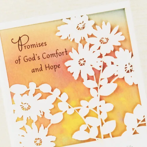 Miniatura 5 de Hallmark DaySpring - Tarjeta de condolencia religiosa (Consuelo y esperanza de Dios)