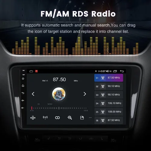 Miniatura 5 de Radio estéreo 5GWiFi para Benz Smart 453 Fortwo 2015-2020 - Biorunn Carplay inalámbrico de 8 núcleos Android Auto GPS Navi - 2GB+32GB 9 pulgadas