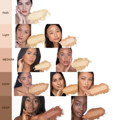 Miniatura 4 de bellapierre Base mineral compacta SPF 15, maquillaje natural vegano y libre de crueldad, base mate de cobertura completa, hipoalergénica, sin aceite