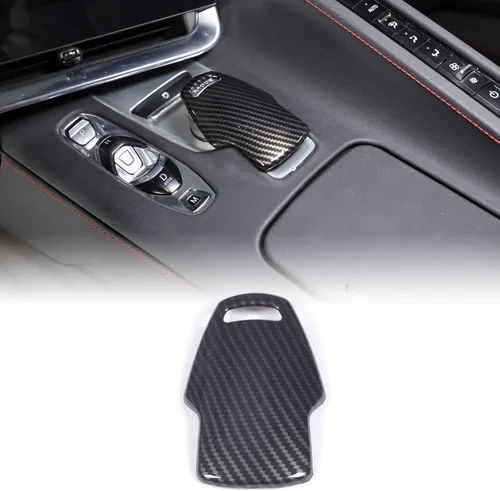 Miniatura 17 de CHEAYAR Funda de cargador de teléfono con patrón de fibra de carbono compatible con Chevrolet Corvette C8 2020-2023, funda de carga inalámbrica