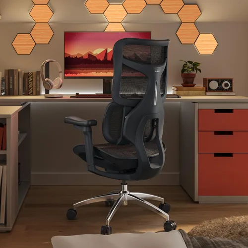 Miniatura 11 de SIHOO Doro S100 Ergonomic Office Chair - Dual Dynamic Lumbar Support, 4D Coordinated Armrests, 5-Level Adjustable Backrest, Recline Angle 135-degree