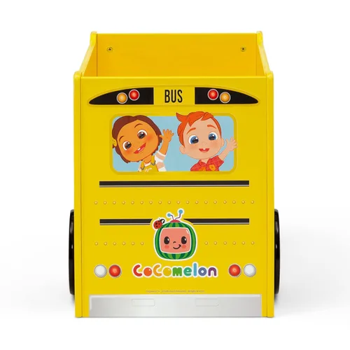 Miniatura 13 de Delta Children CoComelon - Caja de juguetes para autobús escolar + silla tapizada Delta Children CoComelon (paquete)