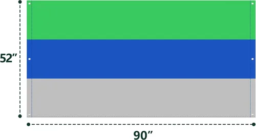 Miniatura 2 de Flehomo Juego de lona de repuesto para columpios, 52 x 90 pulgadas, toldo de techo para niños, impermeable y protección UV (verde, azul y gris)