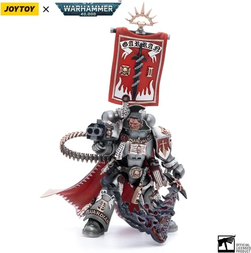 Miniatura 3 de LEBOO JOYTOY Warhammer 40K Grey Knights Castellan Crowe 1/18 Figura de acción Warrior Joy Modelos de juguete