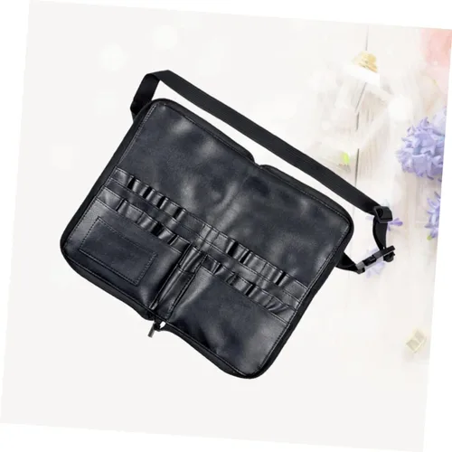 Miniatura 9 de Beavorty Profesional cepillo de maquillaje bolsa de la cintura cosmética de la PU para las mujeres maquillaje cepillo organizador 24 tubos 4