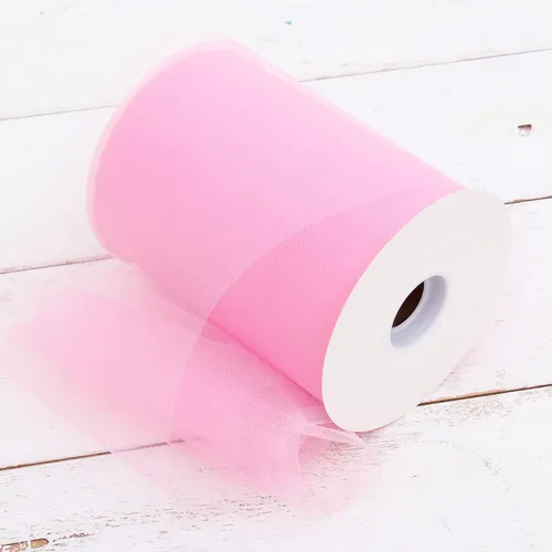 Miniatura 16 de Threadart - Mega rollo de tul beige - 6 x 100 yardas (300 pies) Soft sheer tulle on a 6 x 100yd mega roll (300ft) - for weddings, tutus, costumes
