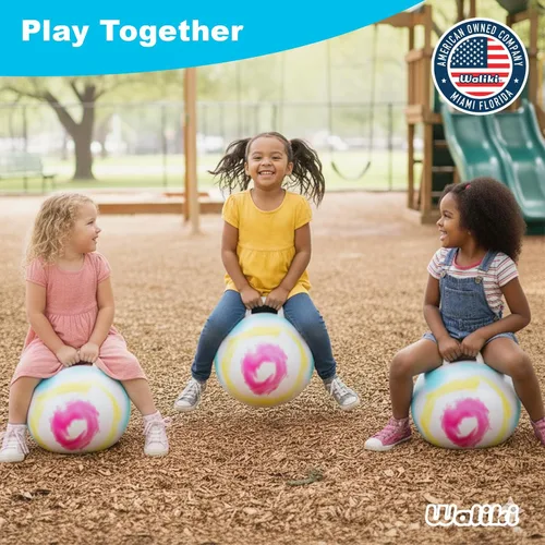 Miniatura 6 de Bola de saltar WALIKI para niños y adultos, bola de saltar de color desteñido, bola para saltar, para carreras de relevo en un día de campo