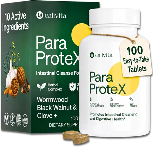 CaliVita ParaProteX - Fórmula para Protect - para la salud intestinal y desintoxicación natural - Limpieza de hierbas para humanos - con clavo de