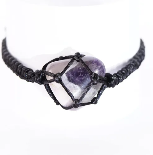 Miniatura 6 de BOHO GARDEN Pulseras de cristal curativo cuentas con piedra preciosa real, cuerda ajustable