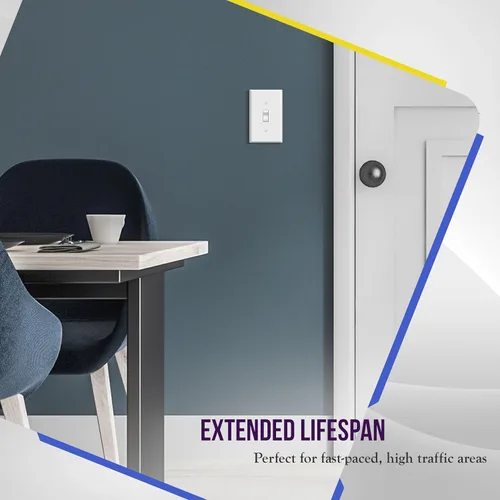 Miniatura 113 de ENERLITES Placa de Pared Metálica para Interruptor de Luz de Palanca, Acero Inoxidable 201, Resistente a la Corrosión, Tamaño Estándar 1-Gang 4.50