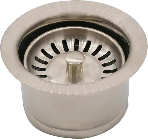 Miniatura 12 de Westbrass D2082S-62 Brida y colador de eliminación de residuos extraprofundos, negro mate Mate negro