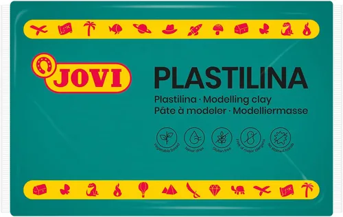 Miniatura 2 de Jovi Arcilla para modelar, 3 libras en total, 4 barras que no se secan, 0.77 libras cada una, plastilina no tóxica y sin gluten (verde oscuro)