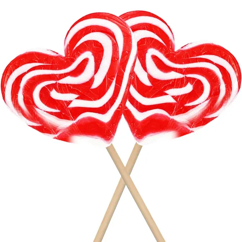 Miniatura 7 de Fruidles Paquete de seis paletas de 2.82 oz con diseño de corazón rojo y blanco, envueltas individualmente