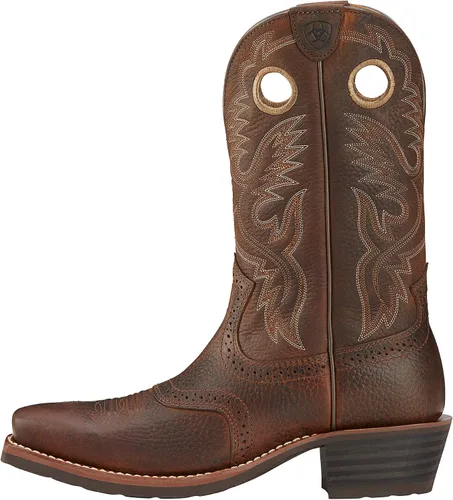 Miniatura 7 de Ariat Heritage Roughstock - Botas de trabajo de cuero con punta cuadrada para hombre
