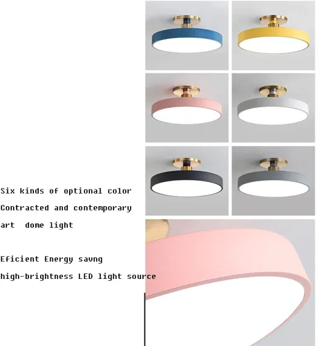 Miniatura 7 de Lámpara de techo de color de cúpula de 3 colores de luz variable instalación integrada cerca del techo, lámparas LED de montaje empotrado, luces