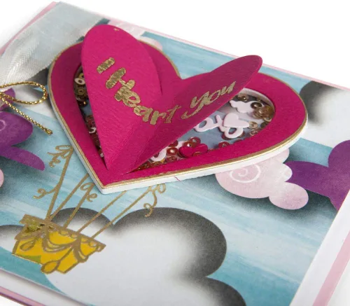 Miniatura 5 de Sizzix Framelits Troquel con sellos I Heart You, multicolor