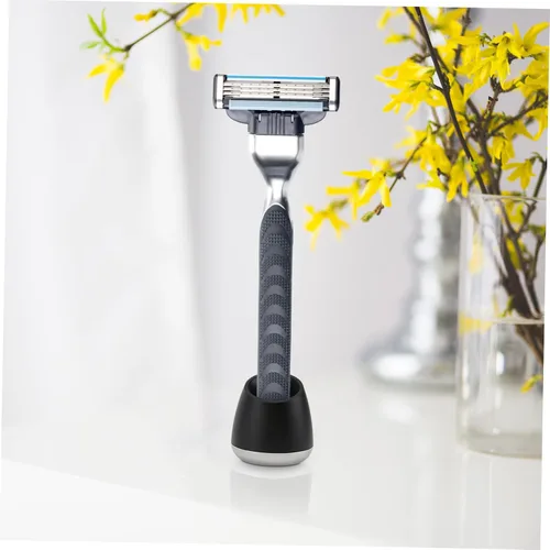 Miniatura 5 de Angoily 2pcs Aluminium Alloy Shaving Razor Stand with Oblique Opening Resistant Holder for Organized Bathroom Storage Smooth Edges Durable Base for