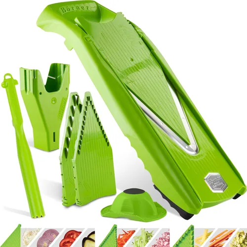 Miniatura 15 de Börner V5 PowerLine - Juego profesional de cortadores de verduras (7 piezas) • Cortador de verduras (cepilladora en V) para frutas y verduras +