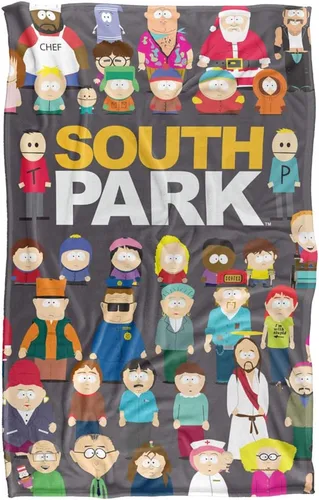 Miniatura 2 de South Park - Manta de tacto sedoso de fundición completa, súper suave, 36 x 58 pulgadas, multicolor