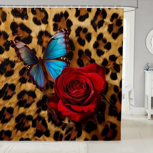 Miniatura 12 de Cortinas de ducha con bandera estadounidense, cortinas de baño de motocicleta para niños, adolescentes y adultos, cortinas de baño impermeables