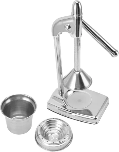 Exprimidor manual de naranja, prensador de frutas de acero inoxidable con mango de goma ergonómico para jugo de naranja