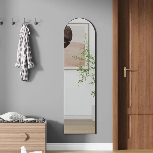 Miniatura 8 de ZHUNFA Espejo de longitud completa, espejo de cuerpo completo de 58 x 16 pulgadas, 3 en 1, puede montarse en la pared, de pie o inclinado, espejos