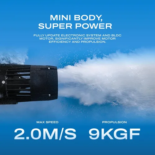 Miniatura 3 de LEFEET Patinete subacuático P1 [Grado profesional]: Max 6.6 ft/s Super Power Mini, Soporte de cámara incorporado, Diseño modular se expande, Scooter