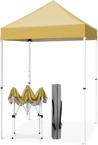 Miniatura 27 de EAGLE PEAK Toldo instantáneo de 5 x 5 con paneles de pared de 4 lados, pequeña tienda de campaña portátil desplegable con bolsa de transporte