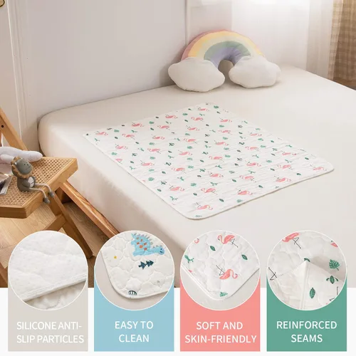 Miniatura 5 de Cambiador de pañales portátil para bebé, tapete cambiador impermeable, suave y cómodo, plegable, artículos esenciales para niños pequeños, regalos 2