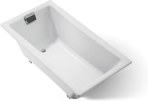 Miniatura 16 de KOHLER 850-0 Tea-for-Two - Bañera de hierro fundido de 60 x 32 pulgadas, para alcoba o empotrada, diseño espacioso, superficie antideslizante