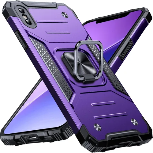 Miniatura 29 de Anqrp Funda resistente para iPhone 6/7/8/SE/SE2 con soporte de anillo mejorado y agarre, grado militar, a prueba de golpes, resistente y robusta