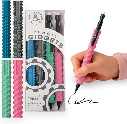 Miniatura 9 de Gyre & Gimble Fundas de Lápiz de Silicona Texturizada para Dedos Nerviosos Silenciosos – Transforma Tu Lápiz Mecánico en una Herramienta Sensorial