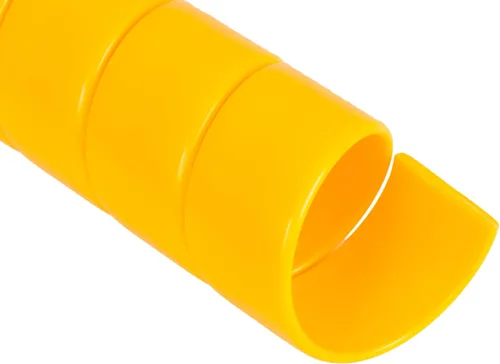 Miniatura 8 de Caplugs Serie SPSS – Safeplast Safeplast Safe-Spirals, manguera de envoltura en espiral y protector de cable, HD-PE amarillo, 1/2 pulgada