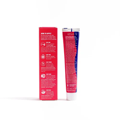 Miniatura 3 de WooWoo Crema natural para depilación íntima – Removedor de pelo vegano sin dolor para pieles sensibles – Depilatorio para genitales, bikini, piernas