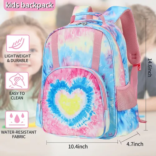 Miniatura 2 de BTOOP Mochila para niños y niñas, mochila con clip para el pecho, Blue-Love