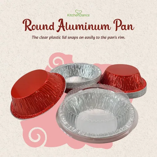 Miniatura 4 de KitchenDance - Mini moldes para tartas con tapas, sartenes prémium de 5 pulgadas para hornear pasteles, tartas, pasteleros y pasteles, esenciales