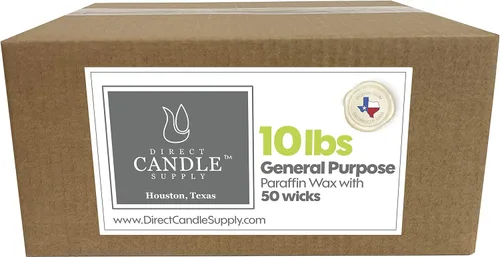 Miniatura 9 de Direct Candle Supply - Cera de vela de parafina para el hogar totalmente refinada de 10 libras, cera de parafina para fabricación de velas, cera