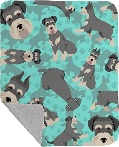 Miniatura 40 de Caroline's Treasures MLM1042LQB Airedale Terrier - Manta acolchada de 50 x 60 pulgadas, diseño de ilustraciones para cama, sofá, suave y ligera