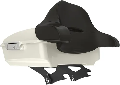 Miniatura 71 de King Tour Pack para Harley Alpine Green, cierre de paquete turístico, portaequipajes superior, soporte de montaje negro, placa de metal para Harley
