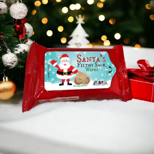 Miniatura 7 de Santa's Filthy Sack Wipes - Toallitas húmedas navideñas para amigos, tamaño de bolsillo, sin alcohol