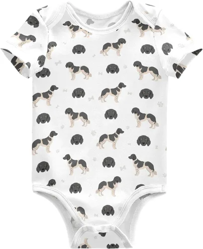 Miniatura 10 de vvfelixl Trajes de bebé lindos conjuntos de cachorros de manga corta de algodón ropa de bebé para niños niñas 0-24 meses