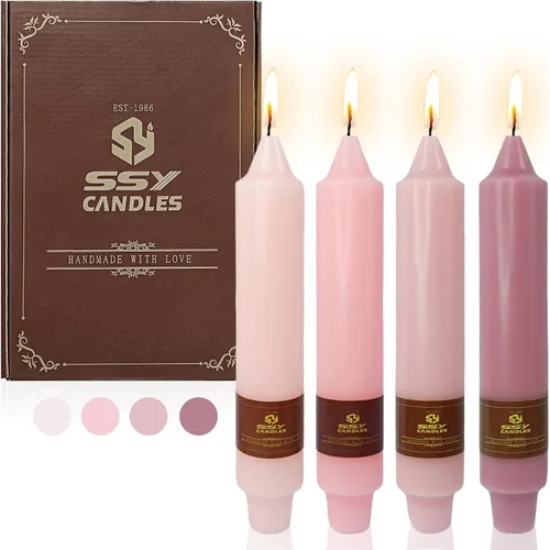 Miniatura 10 de Candelabros de Velas Cónicas Negras, Velas Cónicas Cortas de 5 pulgadas, Candelabros de Velas de Halloween Sin Goteo para Decoración de Navidad